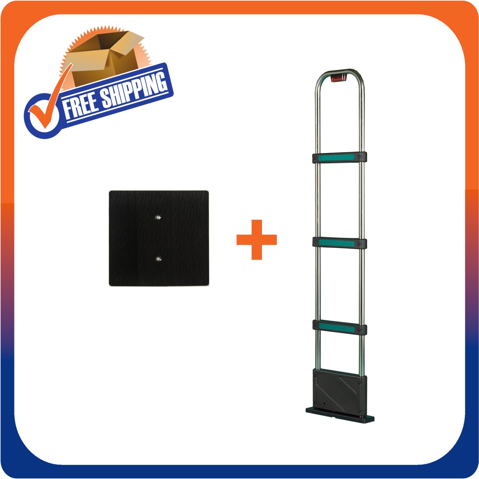 NEW CHECKPOINT COMPATIBLE RF 82MHZ SECURITY SYSTEM EAS W/BASEPLATE - MADE IN USA