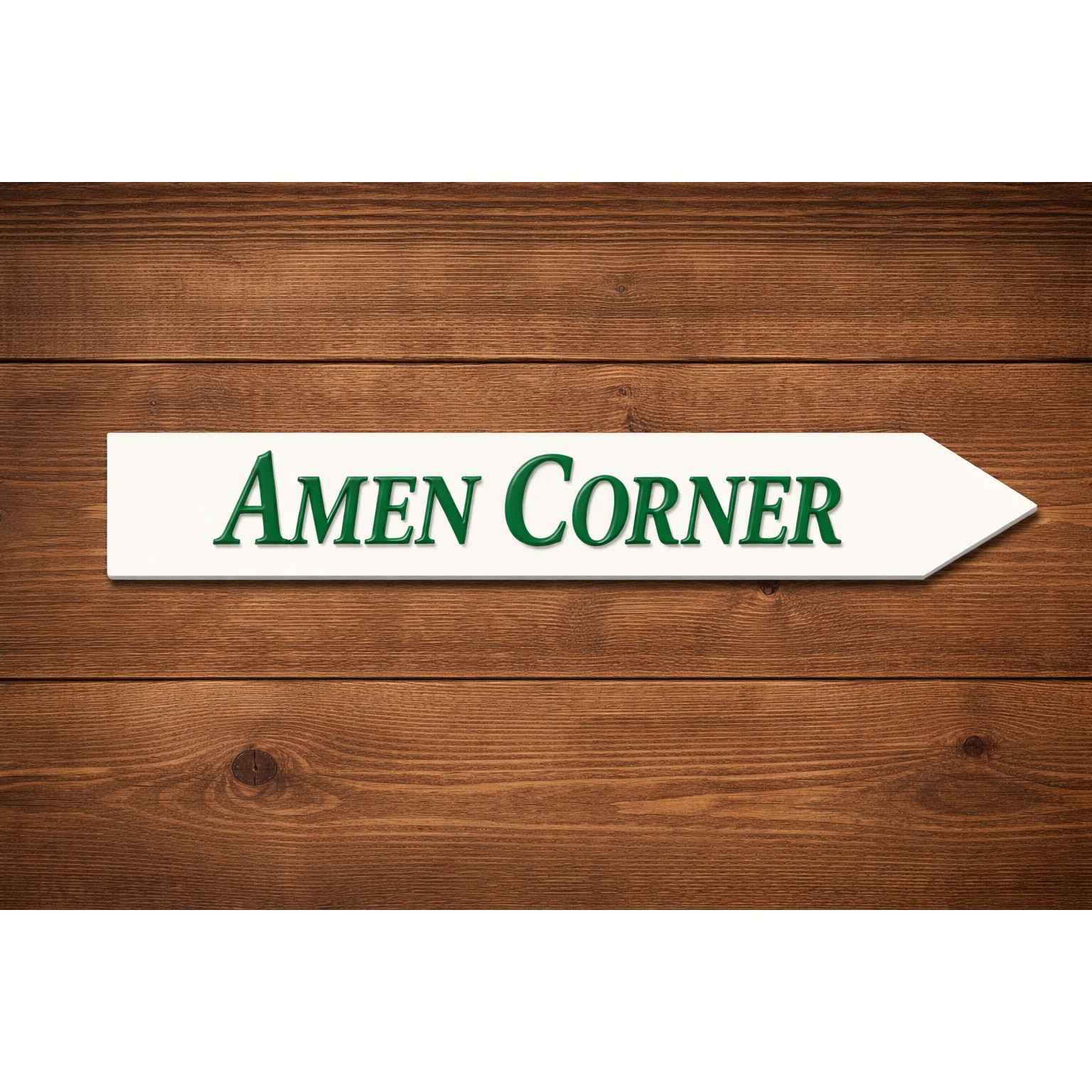 Amen Corner Arrow Sign Golf Course Golfing