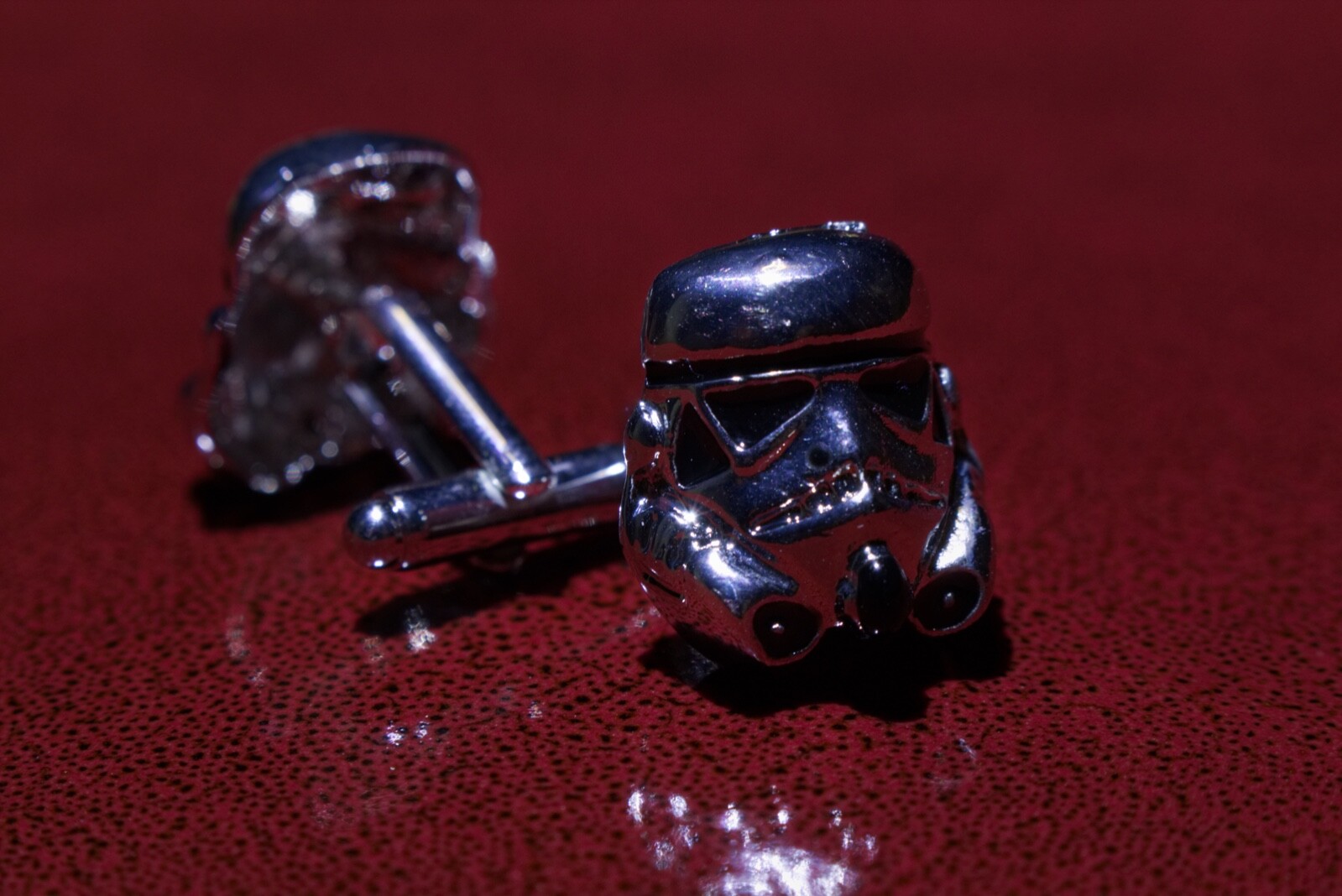 Star Wars Storm Trooper Cuff Links For Men Pair Zinc Alloy Chrome Color
