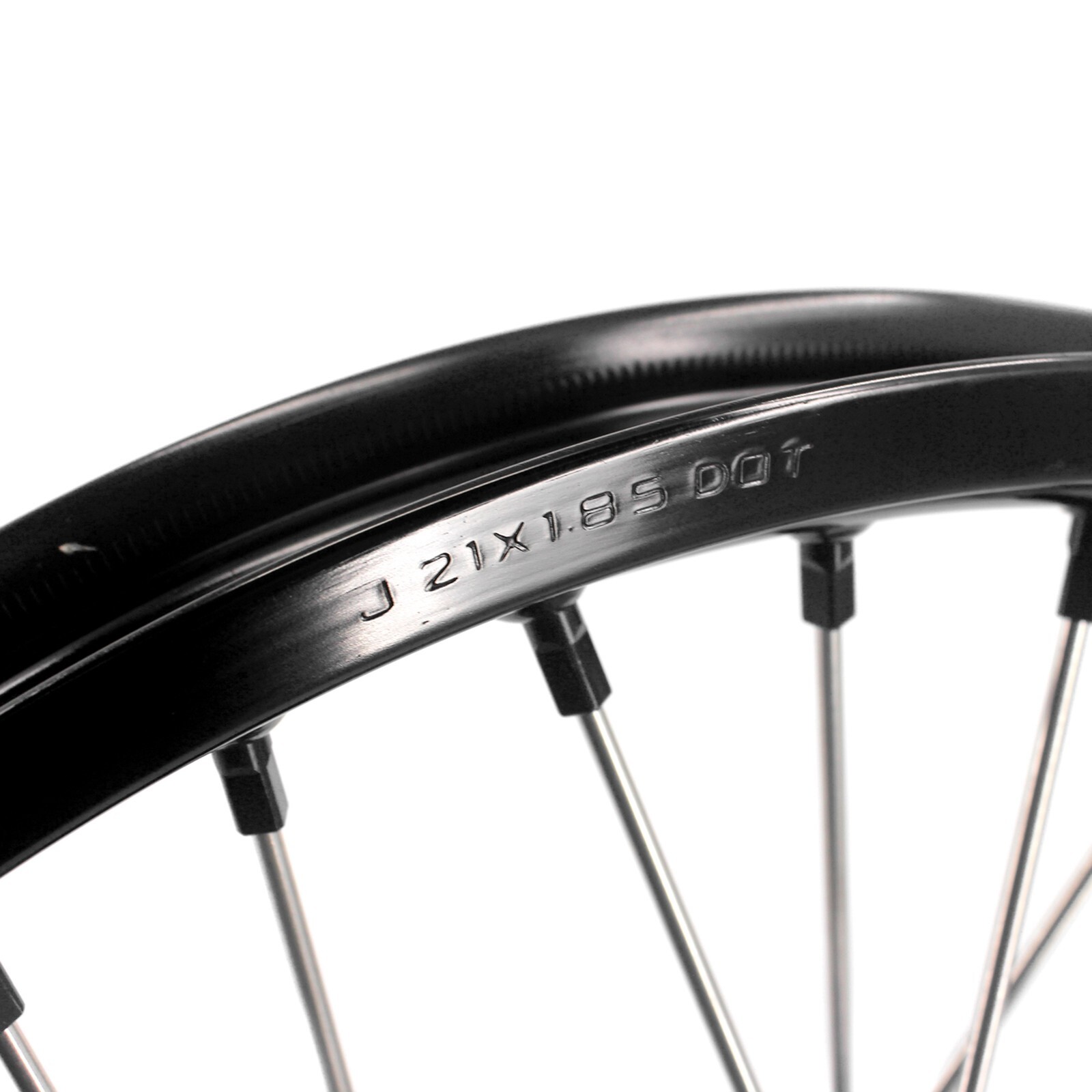 KKE 1.85*21/2.5*18 Cush Drive Wheels for Yamaha Tenere 700 2021-2025 Black Nuts