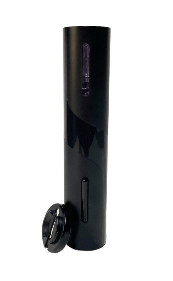 Electric Wine Opener Battery Operated Wine Bottle Openers with Foil Cutter Black