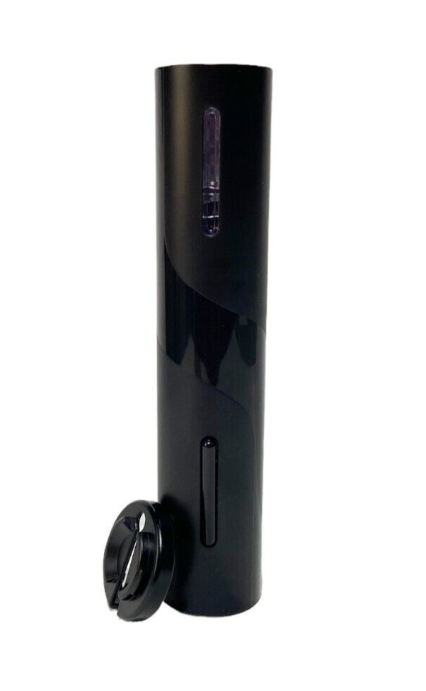 Electric Wine Opener Battery Operated Wine Bottle Openers with Foil Cutter Black