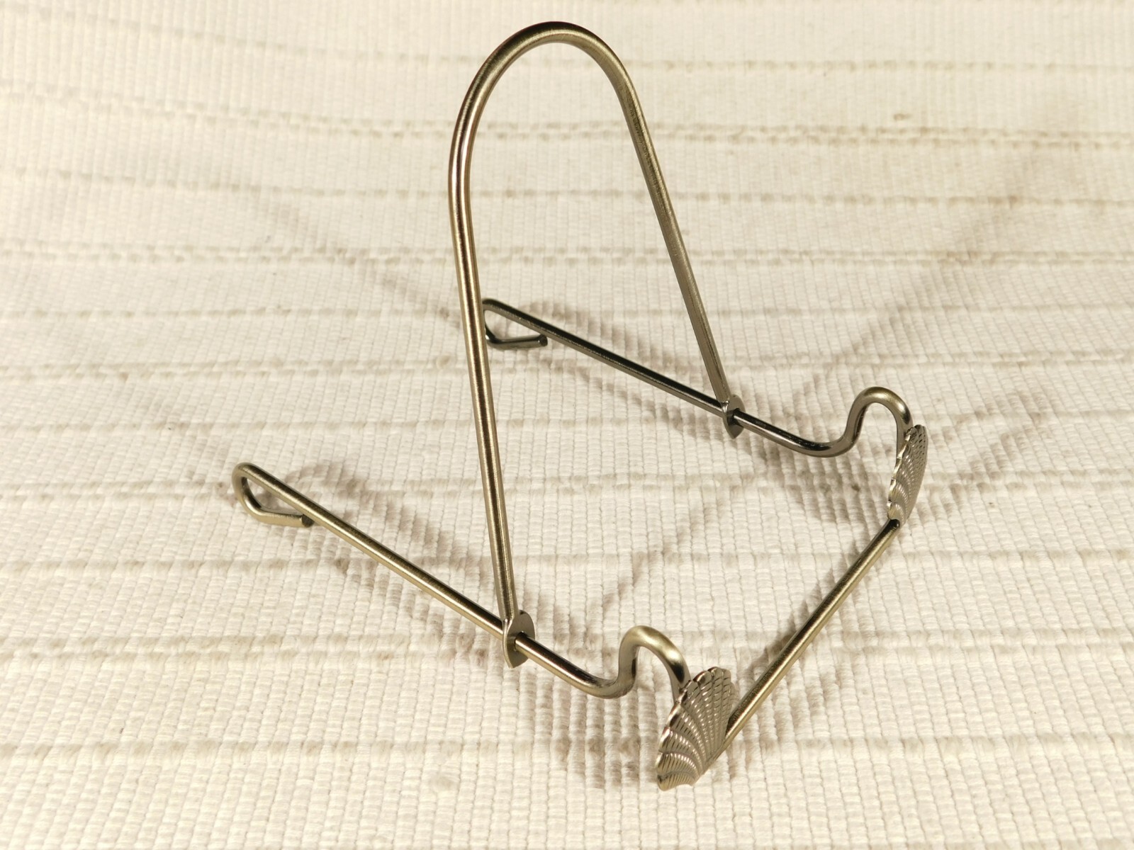 Easel Display Stand Metal Medium Size Adjustable Sea Shell Design