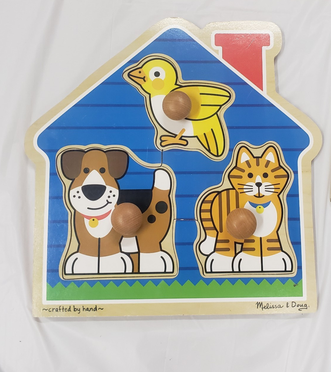 Melissa And Doug Wooden Puzzles, Numbers, Alphabet, farm animals, pets Lot Of 4