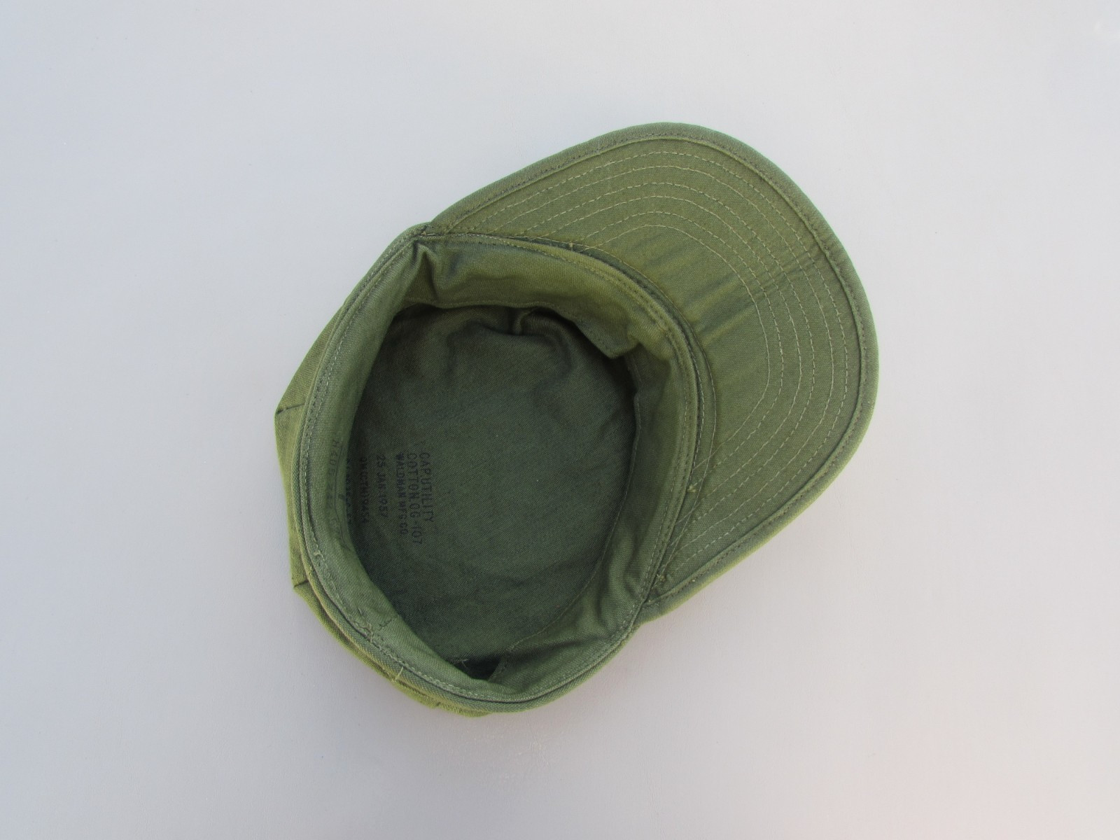 ORIGINAL VIETNAM 1957 MAAG SPECIAL FORCES M1952 OG-107 UTILITY UNIFORM CAP LAOS