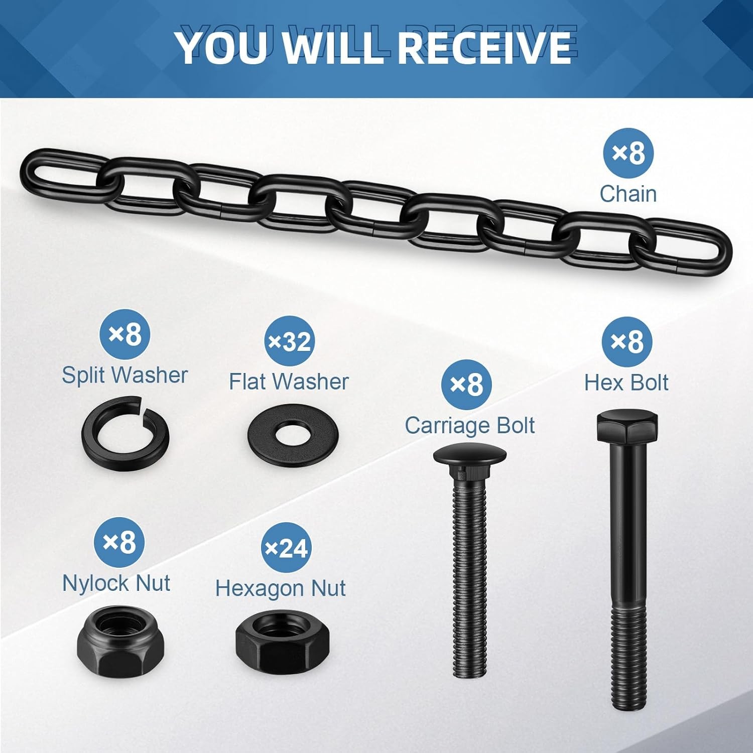 Blulu AR500 Shooting Targets Steel Target Hangers and Gong Black