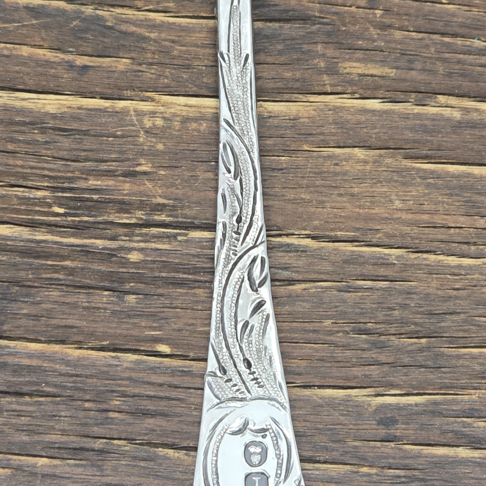 Charles Eley English sterling spoon 1800s bonbon fruit spoons With Lion Crest