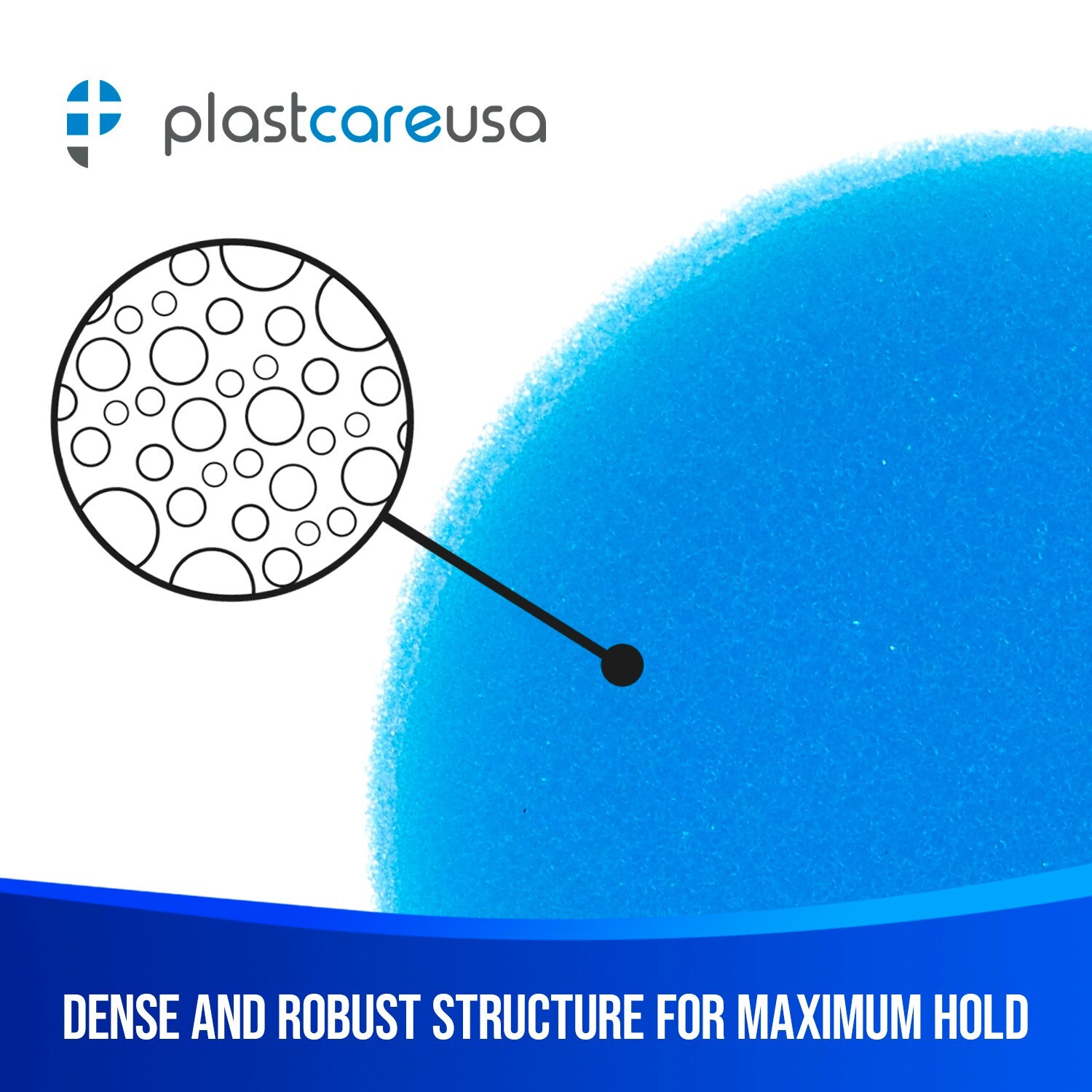 100 2.5" Premium Endodontic Foam Round Blue Sponge Cushions Dental Endo Files