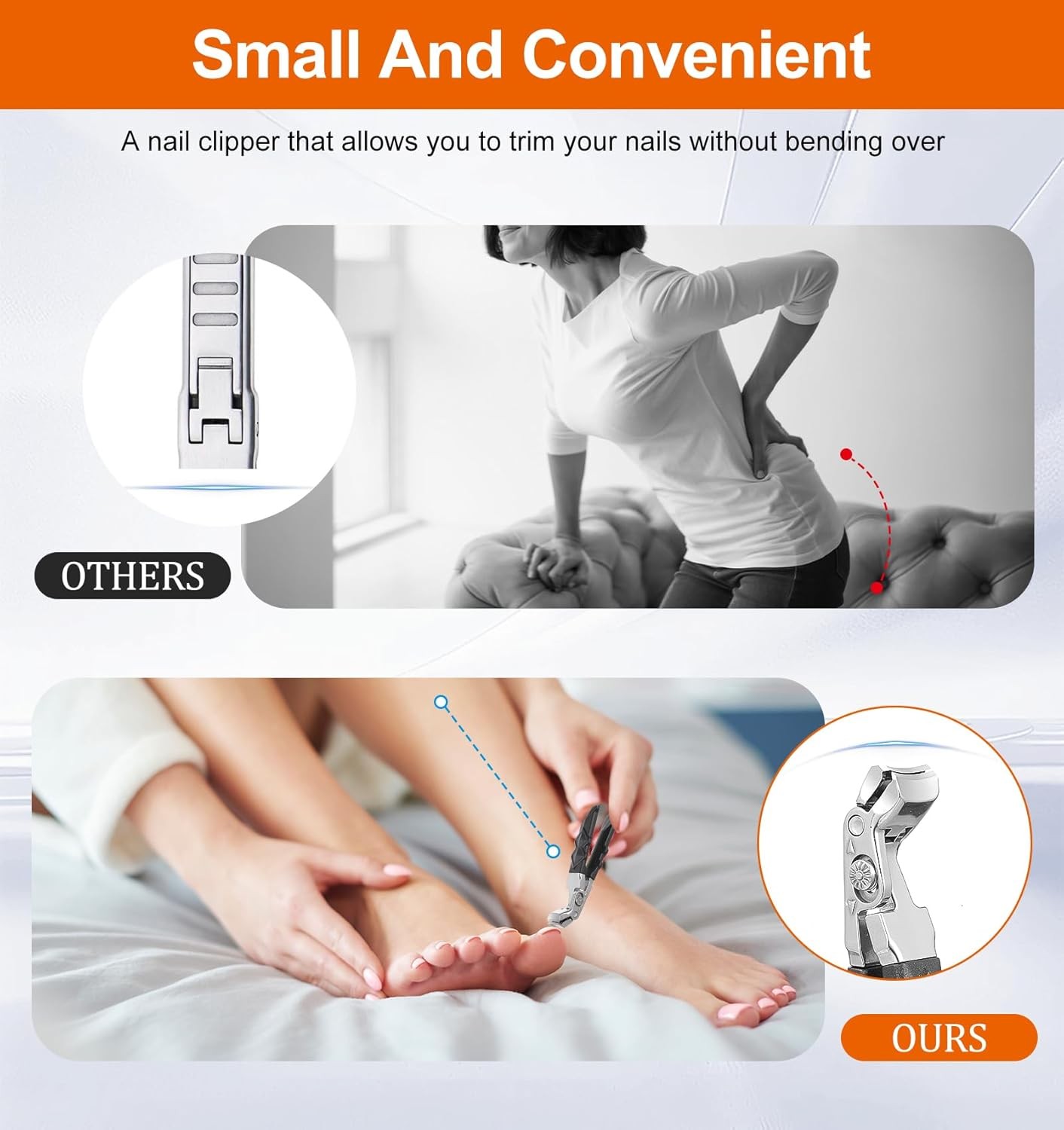 Extra Large Toe Nail Clippers For Thick Nails Heavy Duty Stainless Professional