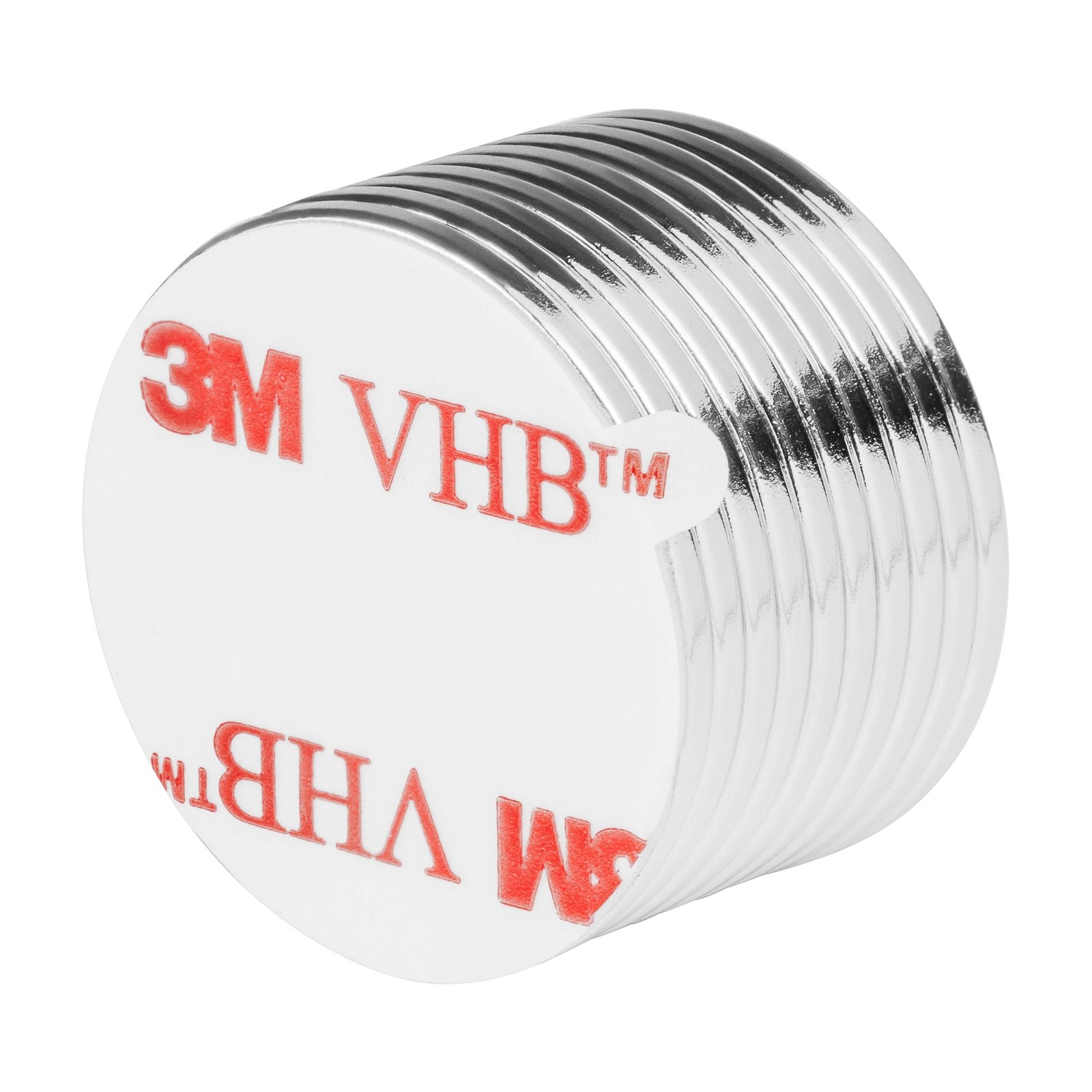 1 x 1/16 Inch Neodymium Rare Earth Disc Magnets N52 with Adhesive (10 Pack)