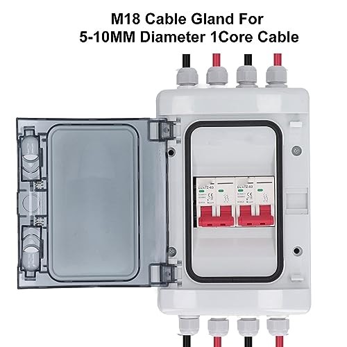 2 in 2 Out DC Miniature Circuit Breaker with Junction Box PV Solar 63A