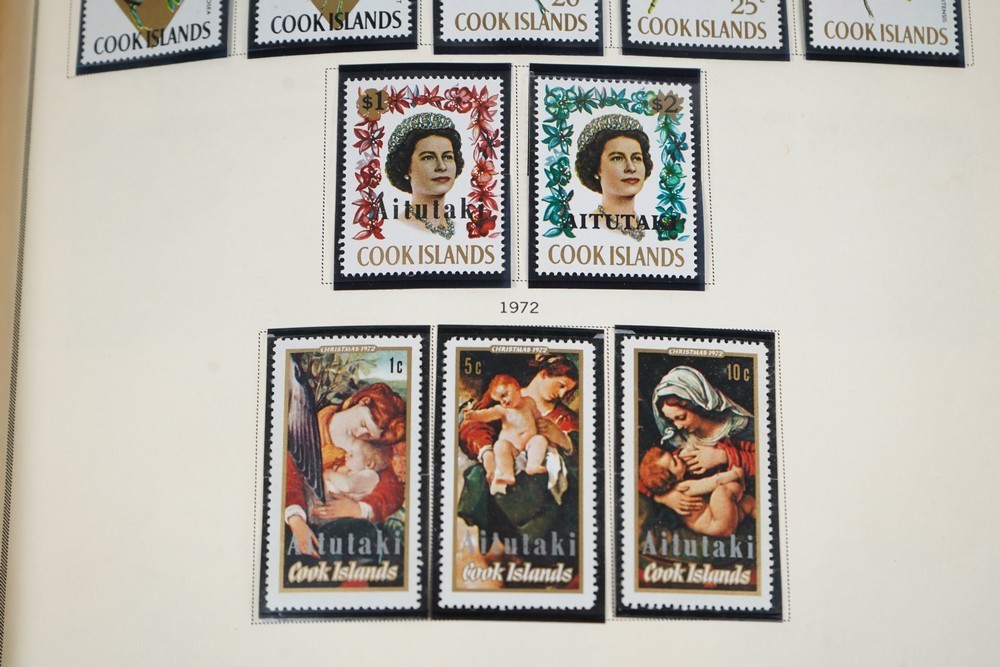 WORLDWIDE A-L 1970s COLLECTION OF 875+ STAMPS MINT & USED STORED IN SCOTT ALBUM