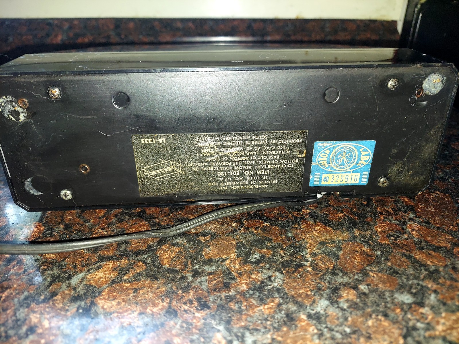 BUDWEISER Light Vintage Clydesdale Light 1982 beer *** WORKS ***