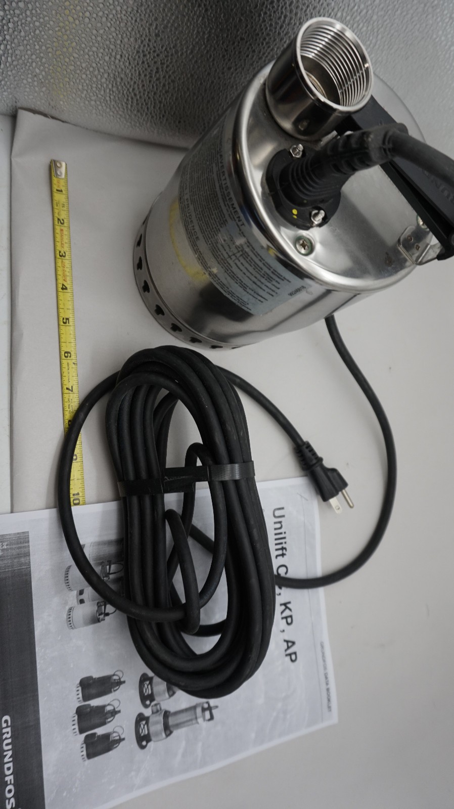 Grundfos KP250-M-1 Unilift Submersible Pump 115V, NOB free ship USA