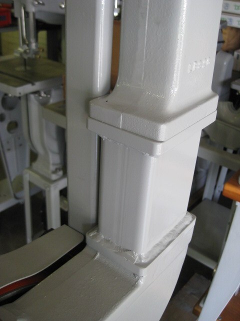 RISER KIT FOR A VINTAGE DELTA 14” BAND SAW WITH A 7/8" HEX GUIDE POST