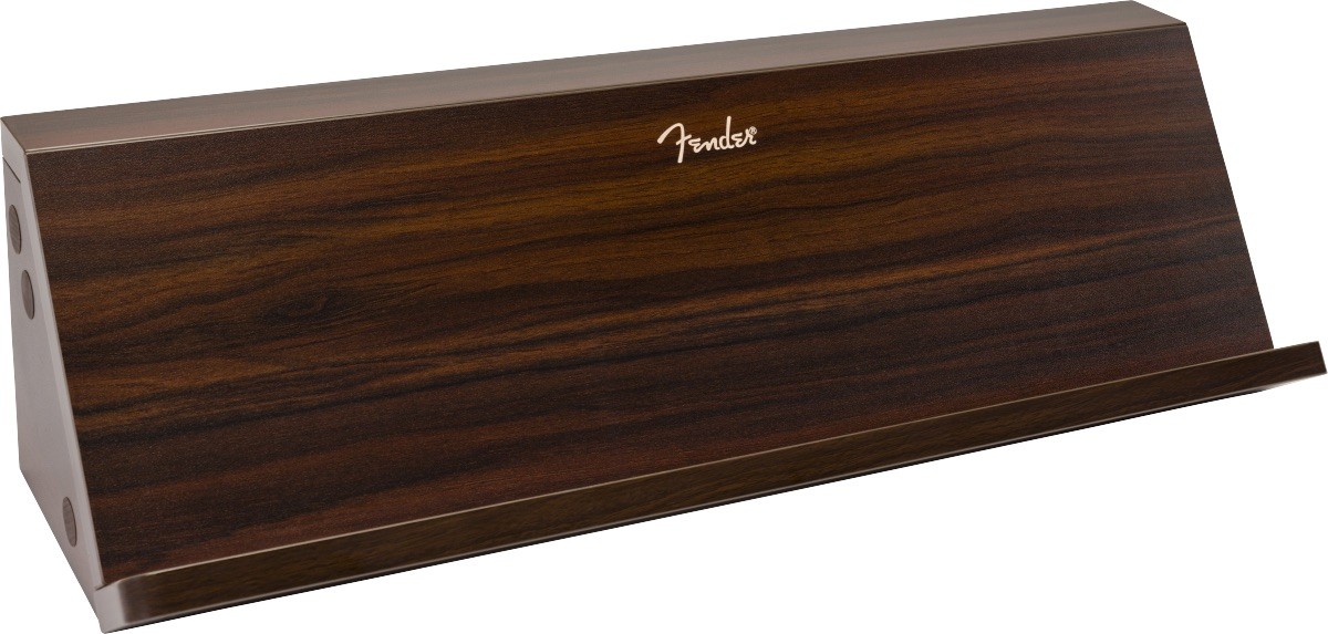 Fender Official Deluxe Wooden Wall-Mounted Guitar Pedal Storage Shelf