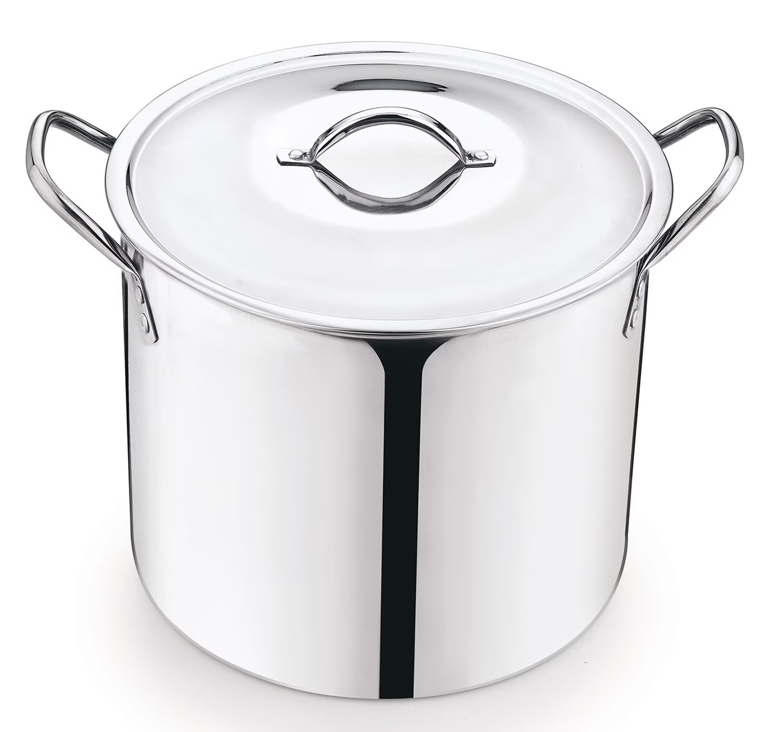 Mainstays 8-Qt Stainless Steel Stock Pot with Lid, Durable, Stay-Cool Handles