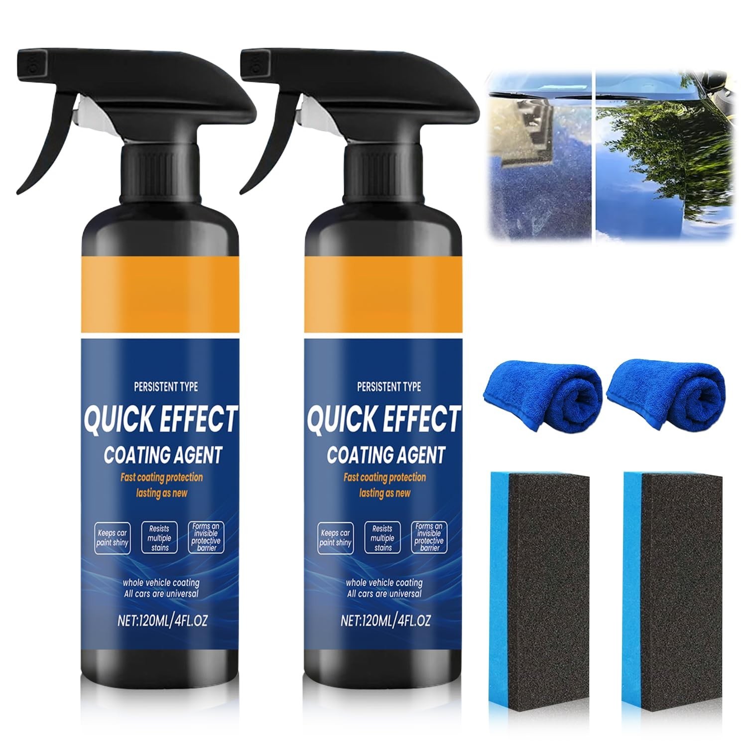Advanced Car Quick-Acting Coating Agent Spray, Car Coating Spray, Quick Effect