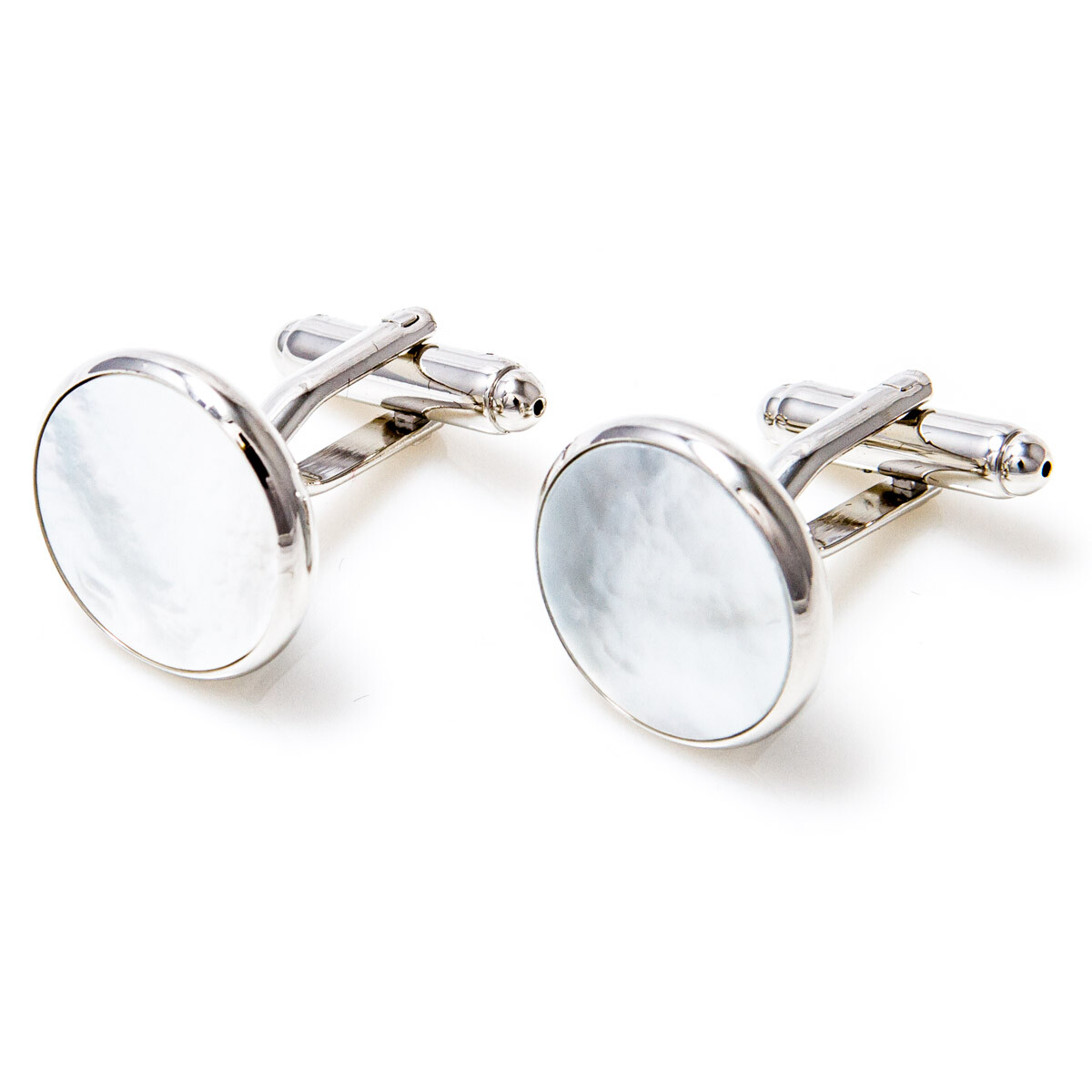 MRCUFF Mother of Pearl 2 Cufflinks and 4 Studs Tuxedo Set Bulk Packed
