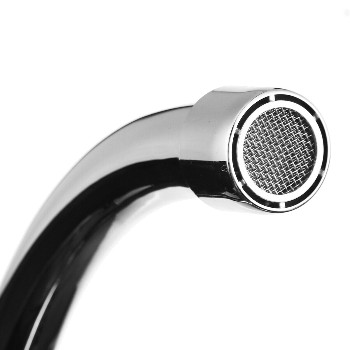 8Inch Chrome High Arc Kitchen Faucet 2Handle Sink Mixer Tap Deck Mounted Plastic