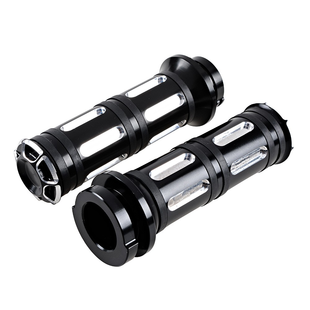 For Harley Black 1" Motorcycle Hand Grips + Brake Clutch Lever + Switch Controls