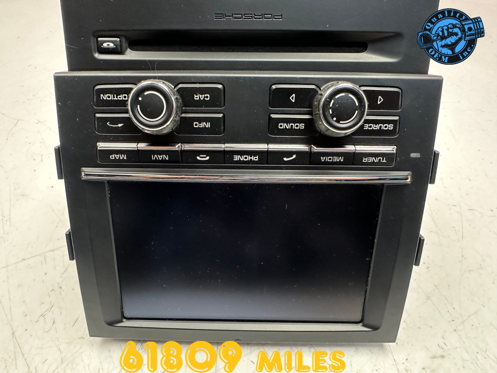 2015-2016 PORSCHE MACAN CD RADIO RECEIVER NAVI DISPLAY SCREEN MONITOR OEM 61 kmi