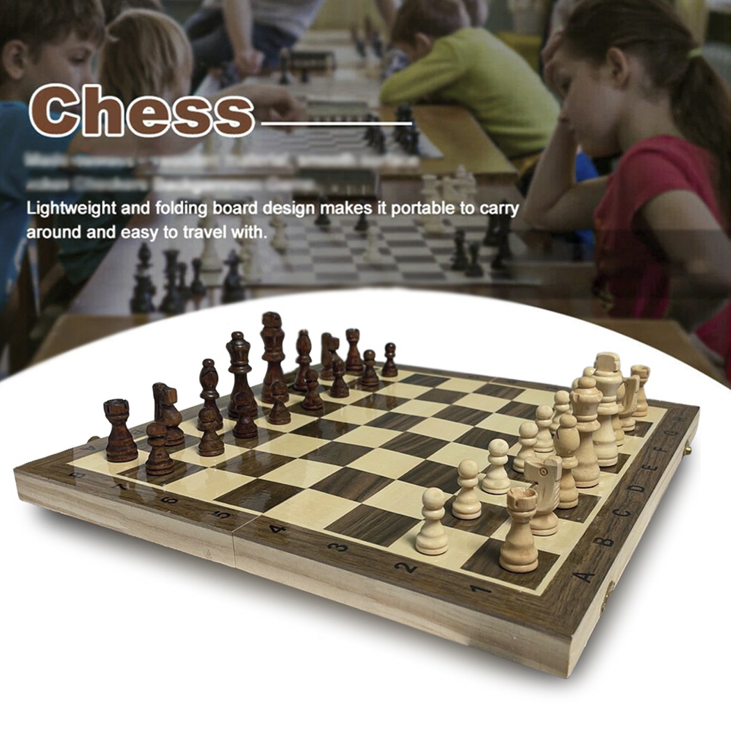 Magnetic Chess Set Folding Chess Board Storage Travel Party Game Set Ages 6+