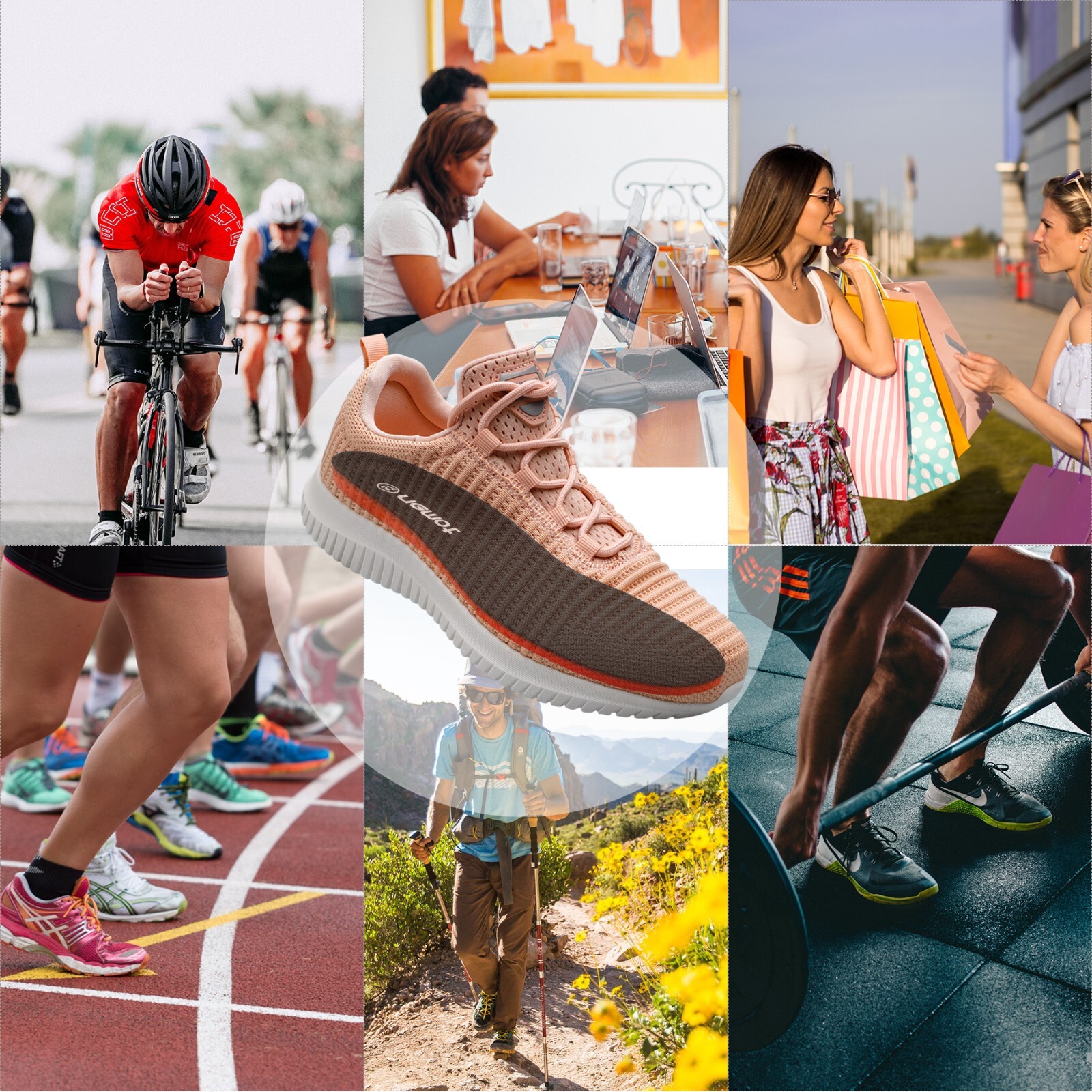 Arch Support Insoles for Men Gel Sport Shoe Inserts for Sneakers Work Boots