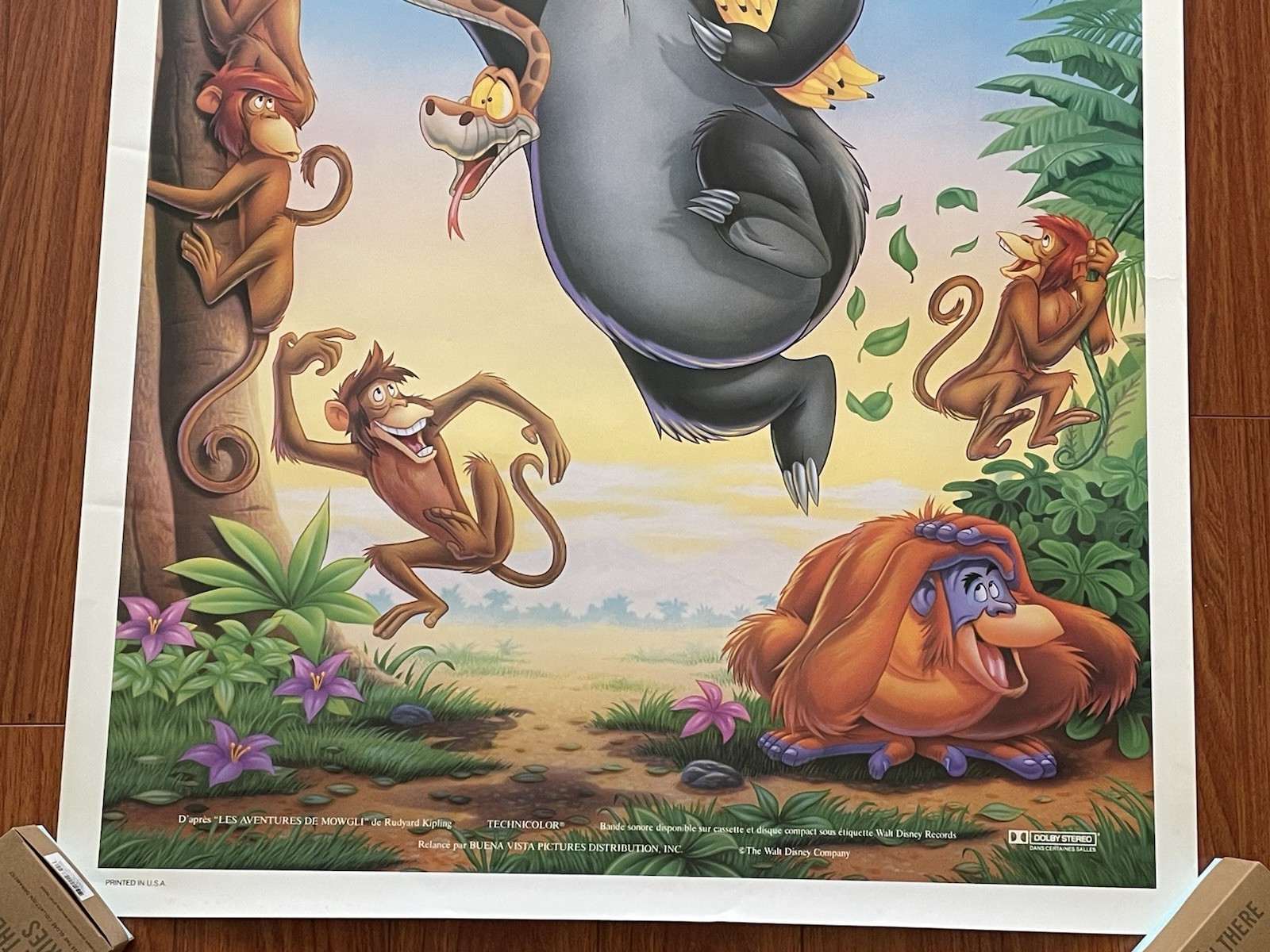 Disney THE JUNGLE BOOK French Original Movie Theater Poster 41”x 27”