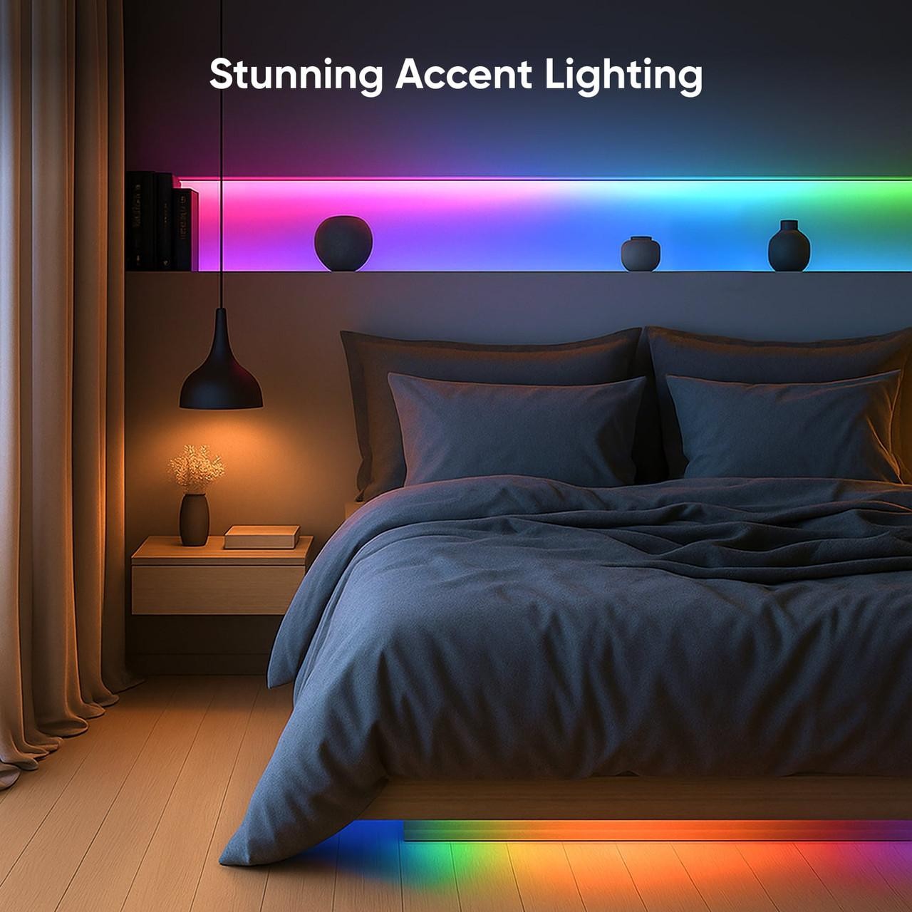 Nanoleaf Essentials Matter HD Multicolor Lightstrip (16.4ft) – Smart RGBIC LED S