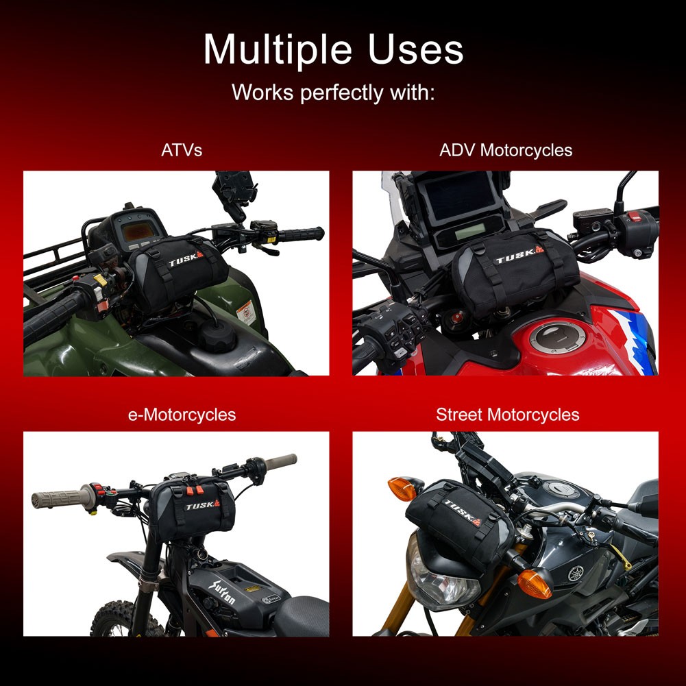 Tusk Universal Handlebar Bag Black