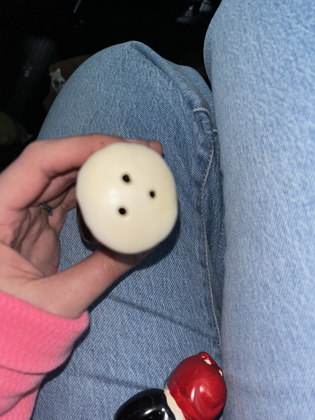 Vintage African Lady And Man Salt And Pepper Shaker Porcelain New Orleans LA