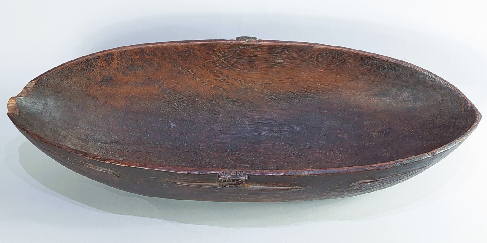 NEW GUINEA TAMI ISLAND, SIASSI, IRON WOOD BOWL
