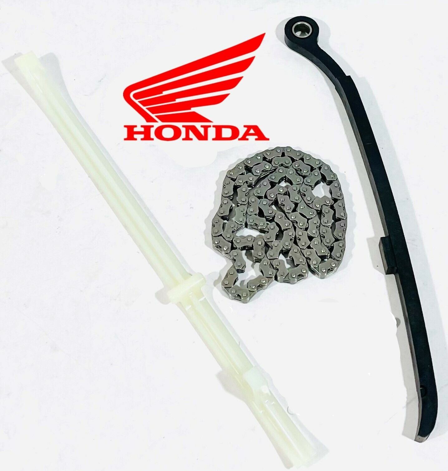 Honda XR650L XR 600R 650L Cam Chain & Genuine OEM Guides Tensioner Both Complete