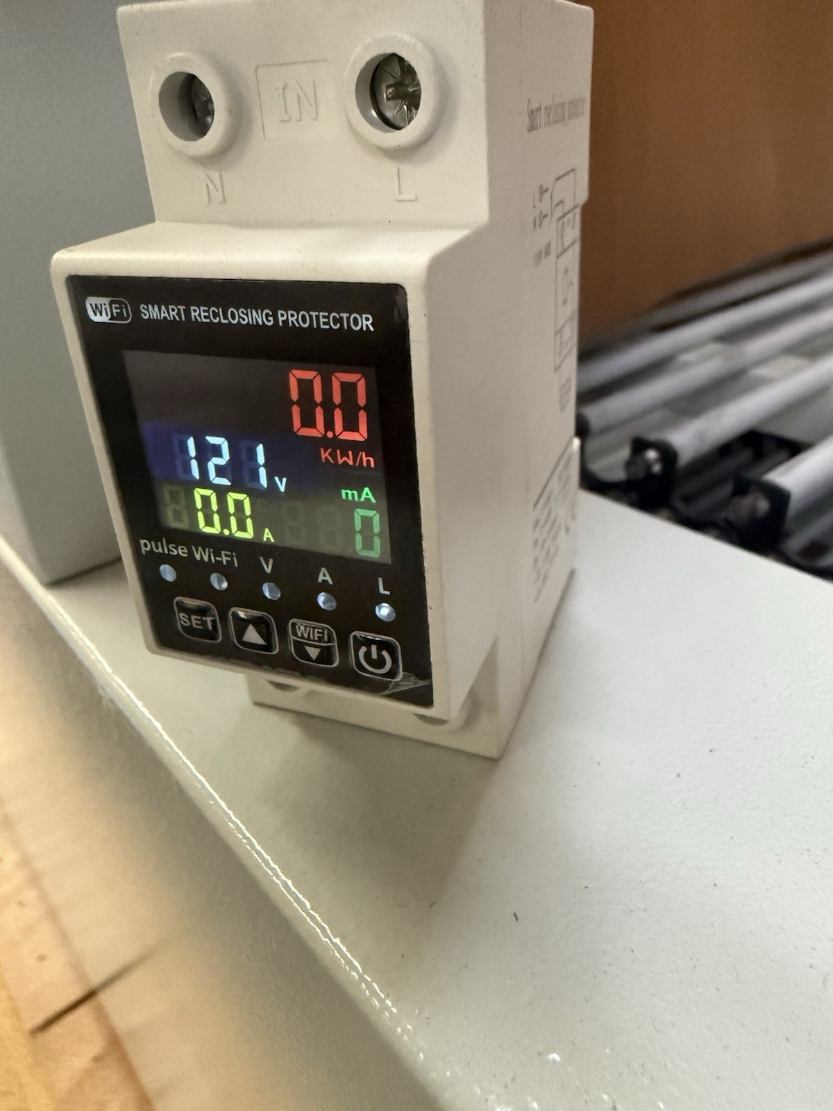 120V 240V 63A WiFi Smart Amp Meter Earth Leakage Voltage Reclosing Protector