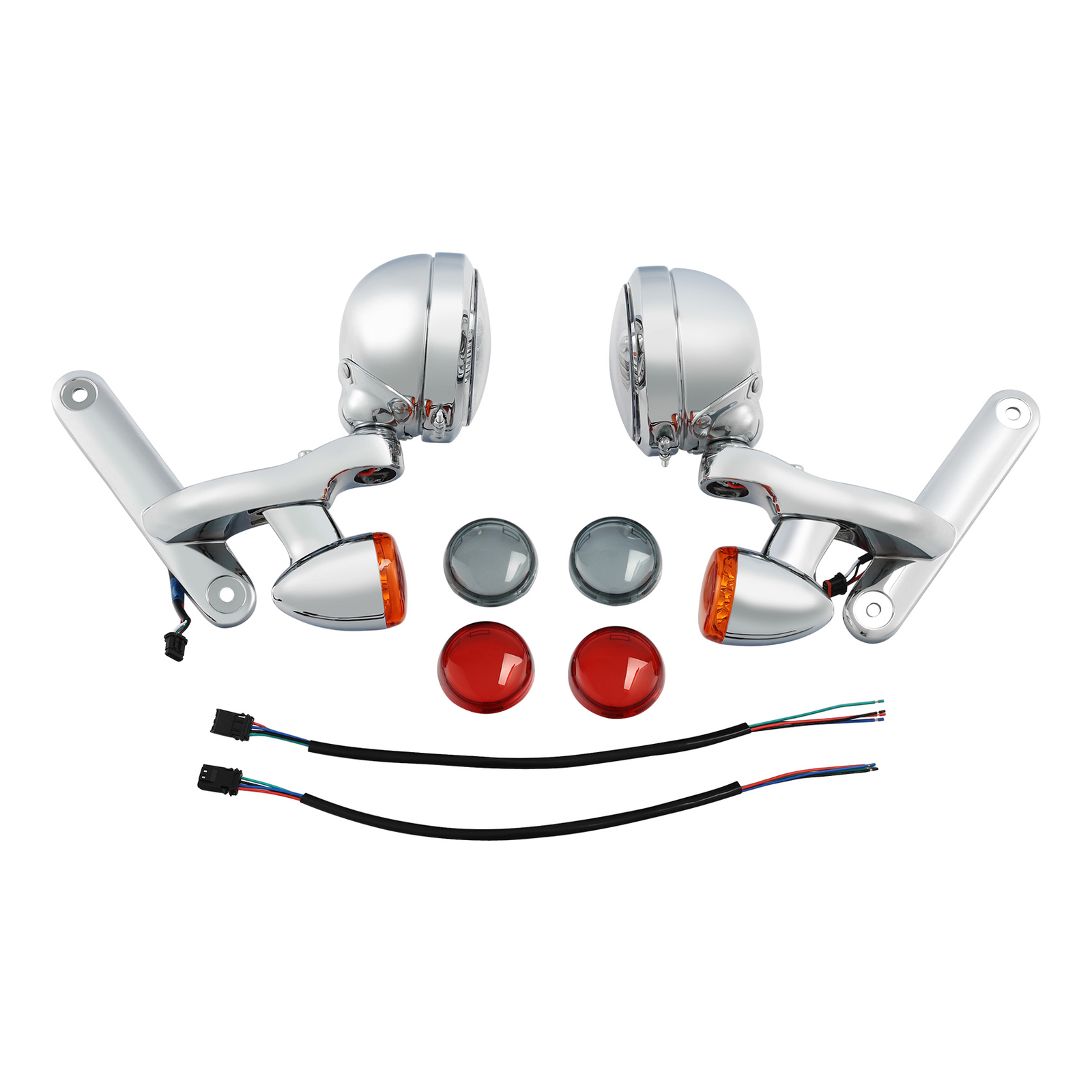 Turn Signal LED Spot Fog Light Bracket Fit For Harley Electra Glide 1994-2023 22