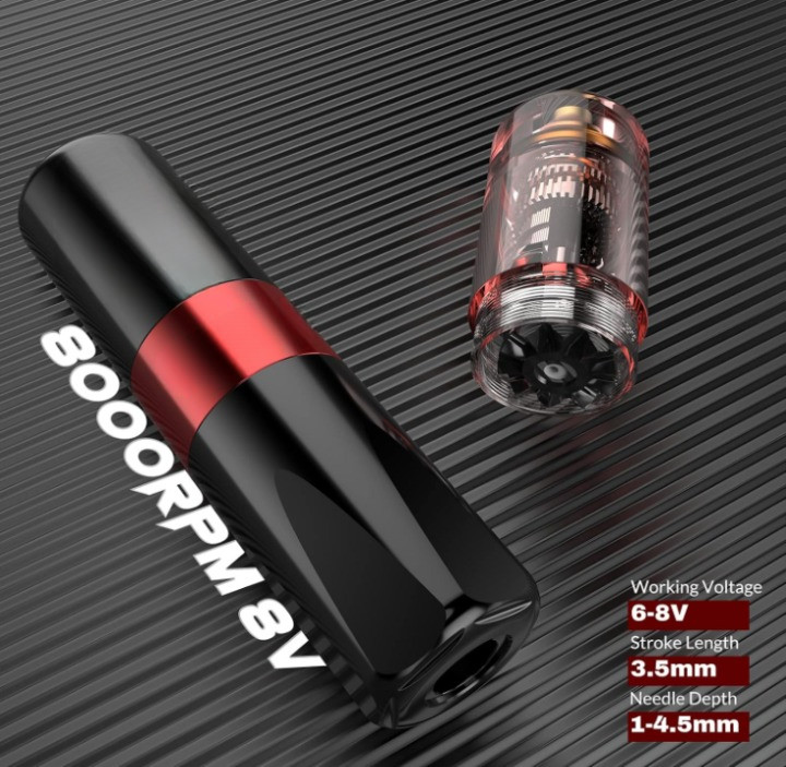 Kit de tatuaje completo con máquina eléctrica, tintas y agujas cartucho, Nuevo