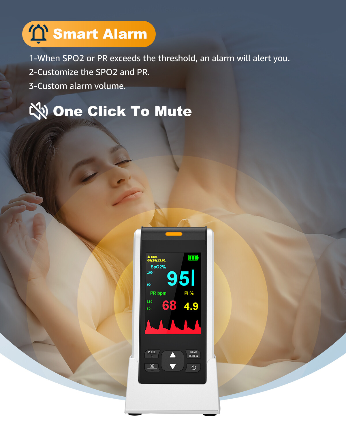 Handheld Pulse Oximeter Oxygen Monitor Heart Rate Monitor Fingertip FDA Approved