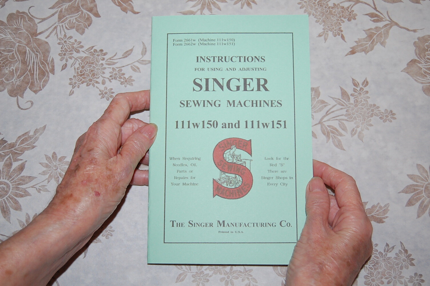 Using & Adjusting Instructions Manual for Singer Sewing Machines 111w150 111w151
