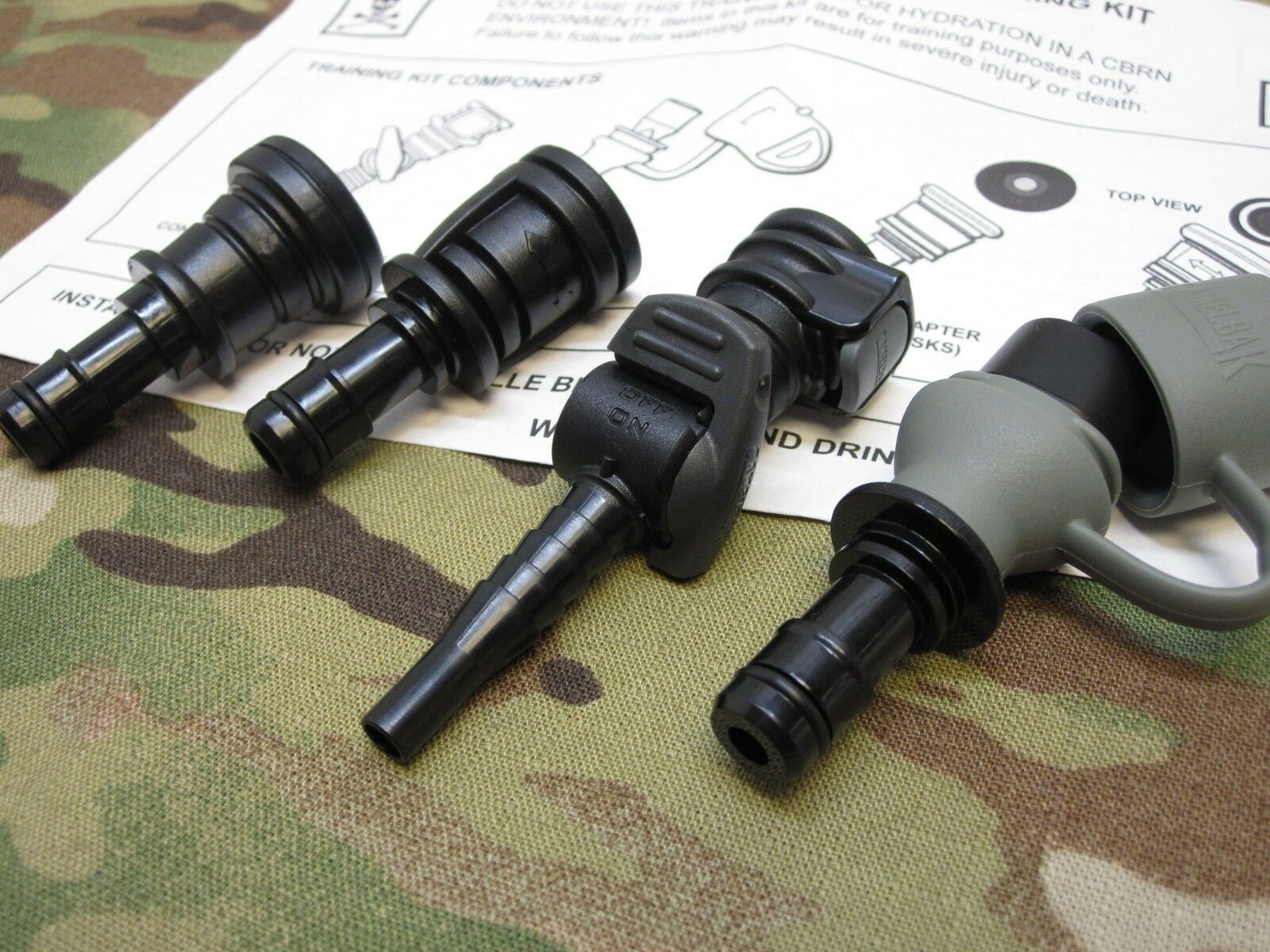 NEW GAS MASK ADAPTER CAMELBAK BITE VALVE MOUTH PIECE M40/50 HYDRATION SYSTEM