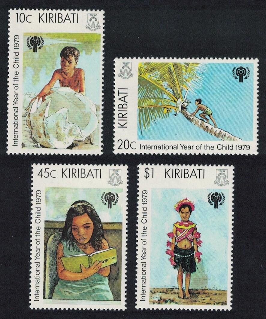 Kiribati Scott #345 - 348 Mint Never Hinged Year of The Child Complete Set