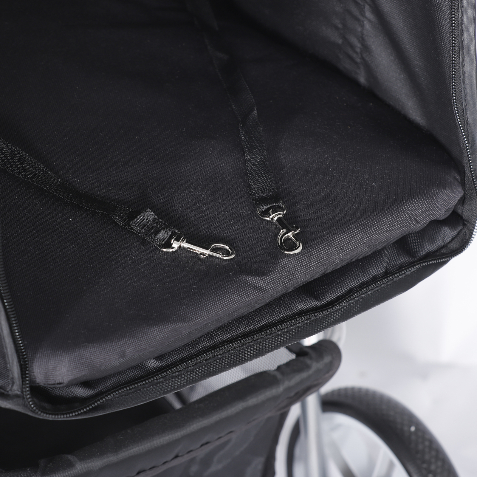 Durable Foldable Dog Stroller Pet Travel Carriage for Pets with Carrier Cart