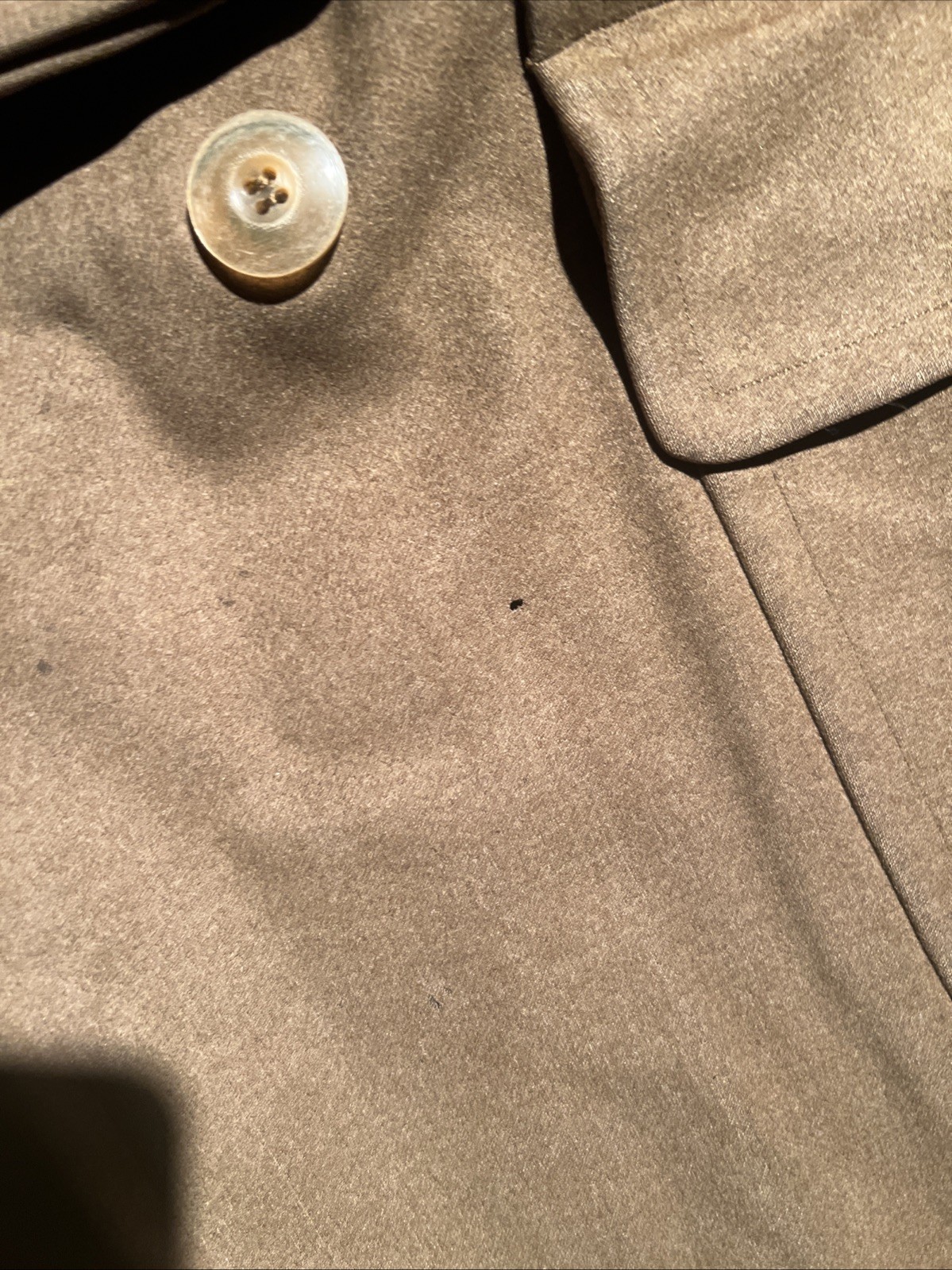 WW2 US Army 2nd Infantry Division General Mackinaw Jacket OD Wool (FF212