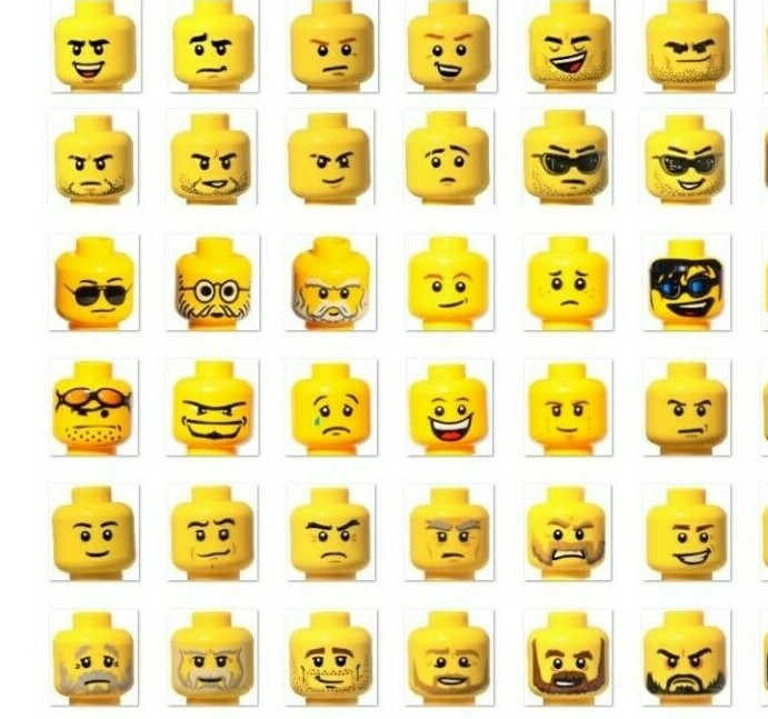 ☀️Lego YOU PICK YOUR HEAD Minfig minifigure mini figure face male female Bulk