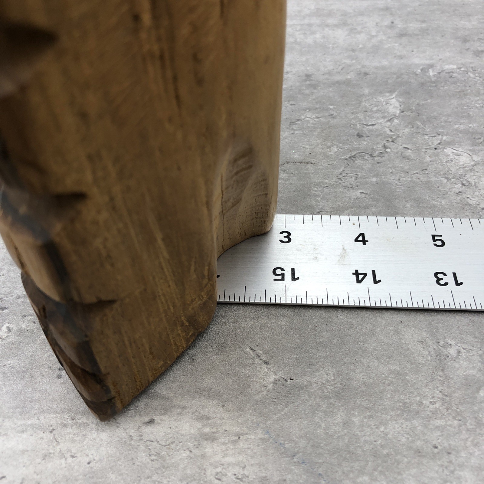 VTG Polynesian-style Mid-Century Tiki carving Hand Carved 12"