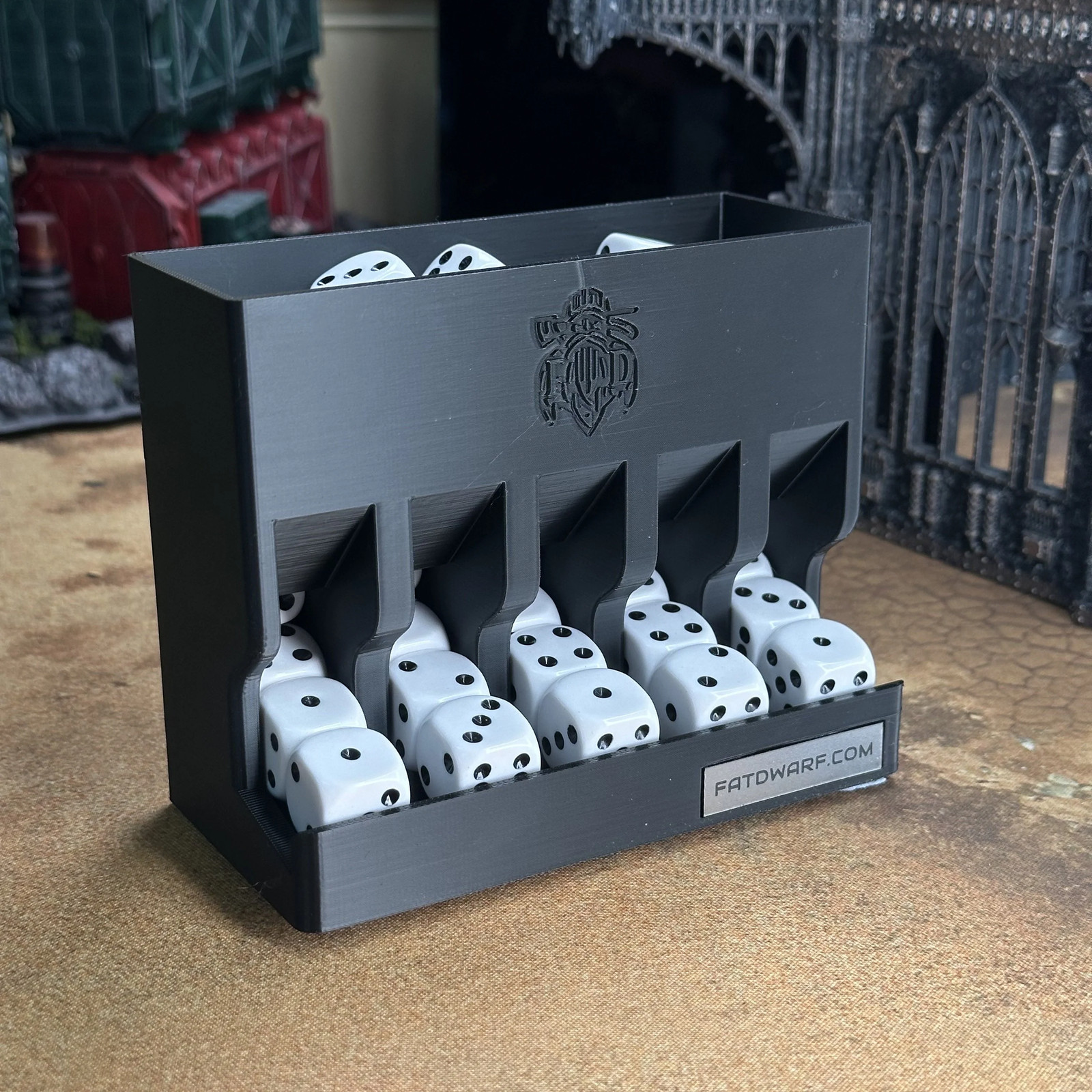 Dice dispenser by Fat Dwarf