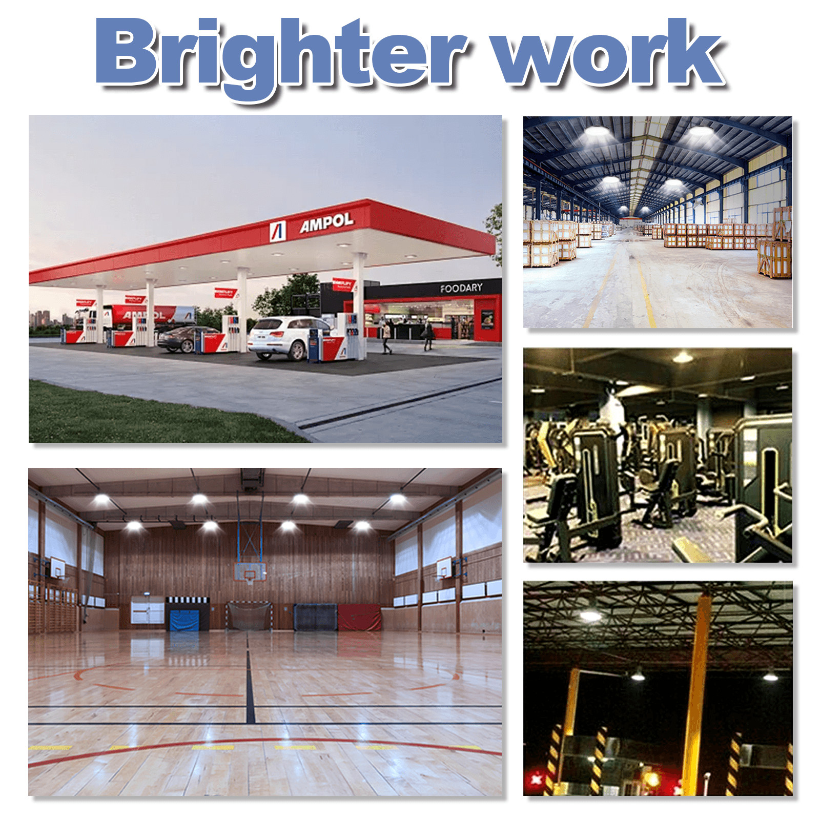 500W Super Bright Warehouse LED UFO High Bay Lights Factory Shop GYM Light Lamp