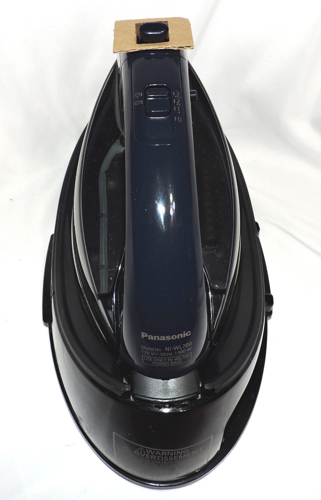 Panasonic Cordless Iron, Steam Dry 1500W Wide Stainless Steel NI-WL700A #4889