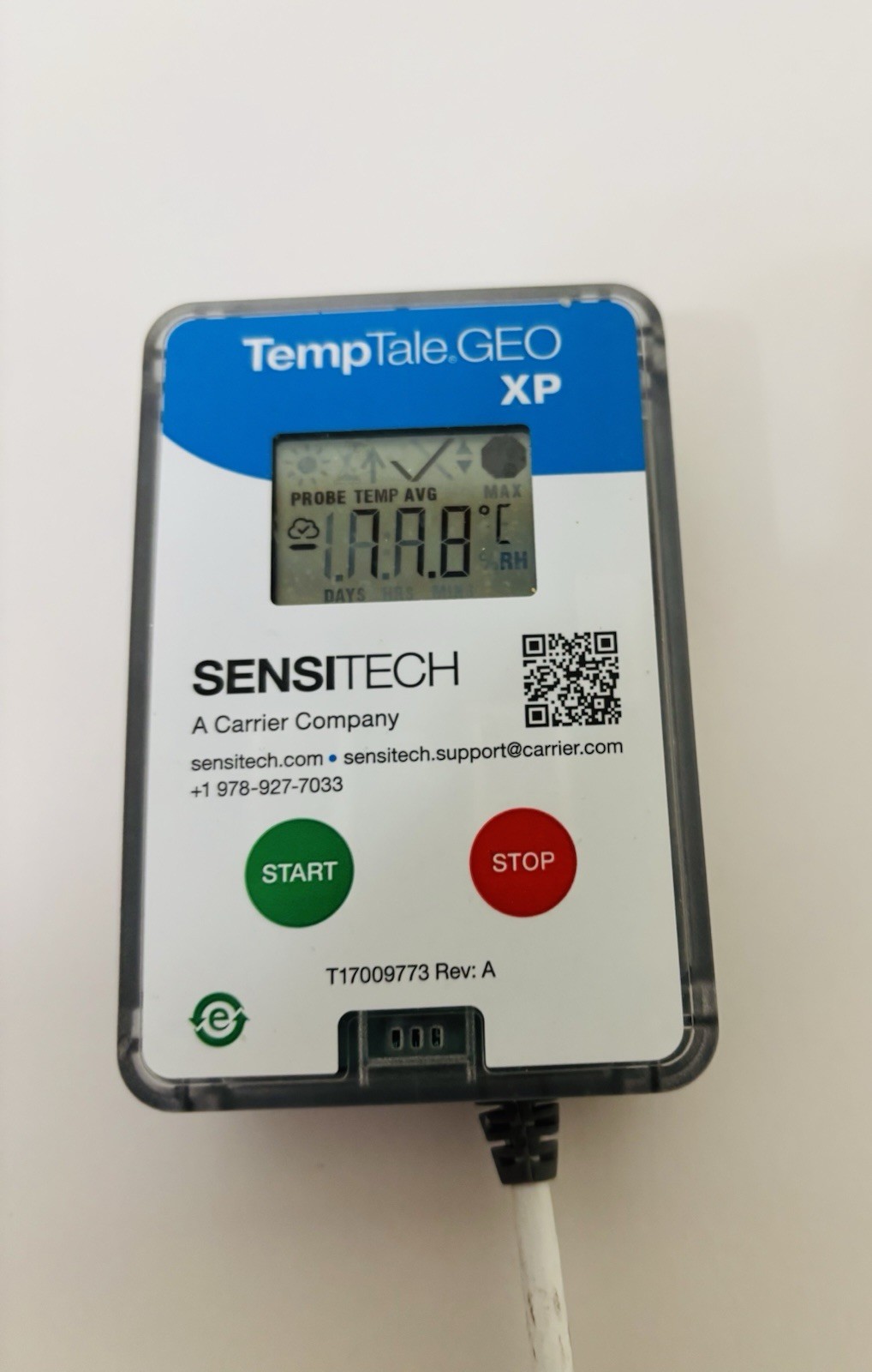 TempTale SENSITECH P/N T17009773 GEO XP