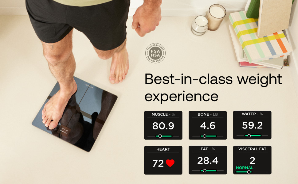 WITHINGS Body Smart Comp Scale Complete Body Analysis WI-FI Smart Scale Black